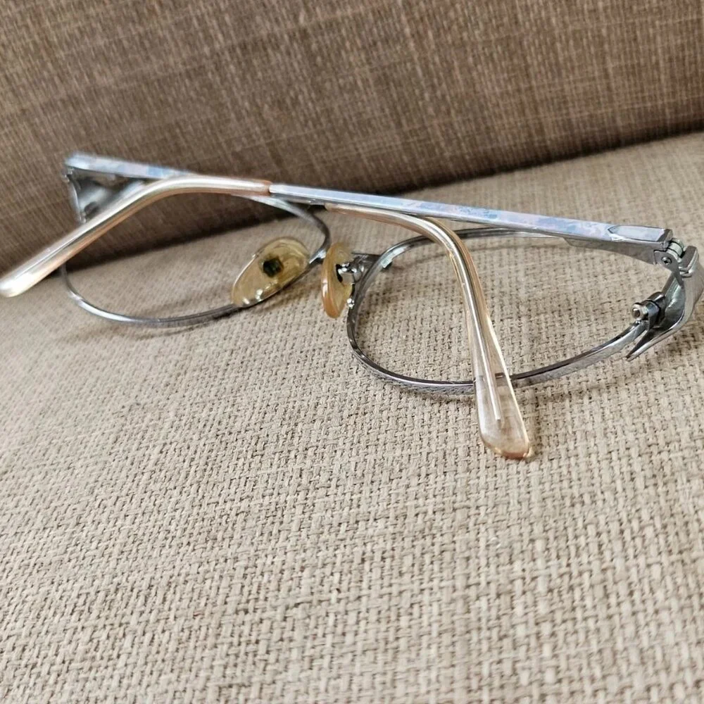 Vintage Elizabeth Arden Women Glasses Eyeglasses Frame Silver Tone EA639-3